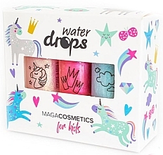 Düfte, Parfümerie und Kosmetik Kinder-Nagellack-Set Winter Magic Kingdom - Maga Cosmetics For Kids Water Drops Winter Magic Kingdom