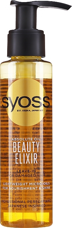 Haarkur für strapaziertes Haar mit Argan- und Sonnenblumenöl - Syoss Beauty Elixir