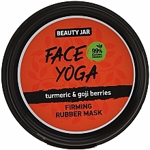 Straffende Gesichtsmaske mit Kurkuma und Goji-Beeren - Beauty Jar Fase Yoga Firming Rubber Mask — Bild N2