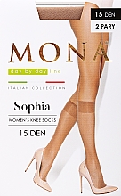 Düfte, Parfümerie und Kosmetik Kniestrümpfe Sophia 15 Den 2 Paar beige - Mona