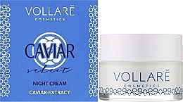 Nachtcreme für das Gesicht mit Kaviarextrakt - Vollare Cosmetics Caviar Night Cream — Bild N2
