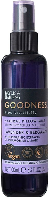 Kopfkissen-Spray - Baylis & Harding Goodness Sleep Pillow Mist Lavender&Bergamot — Bild N1