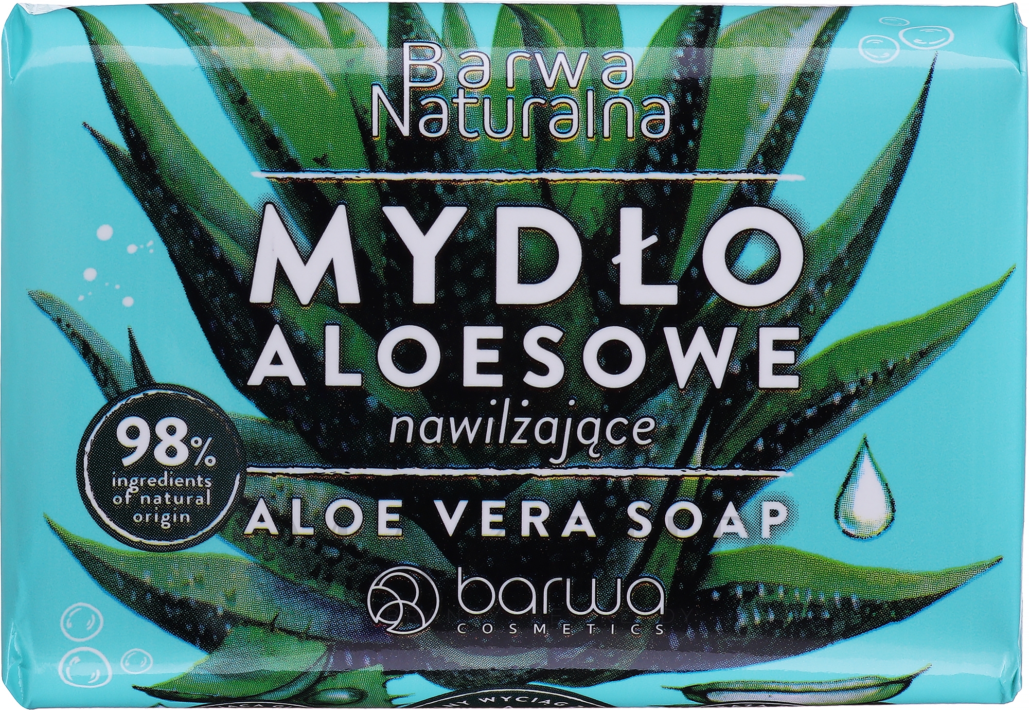 Naturale Seife mit Aloe und Glycerin - Barwa Natural Aloe Vera Soap With Glycerin — Bild 100 g
