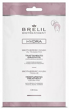 Express Feuchtigkeitsmaske für trockenes Haar - Brelil Bio Treatment Hydra Mask Tissue — Bild N1