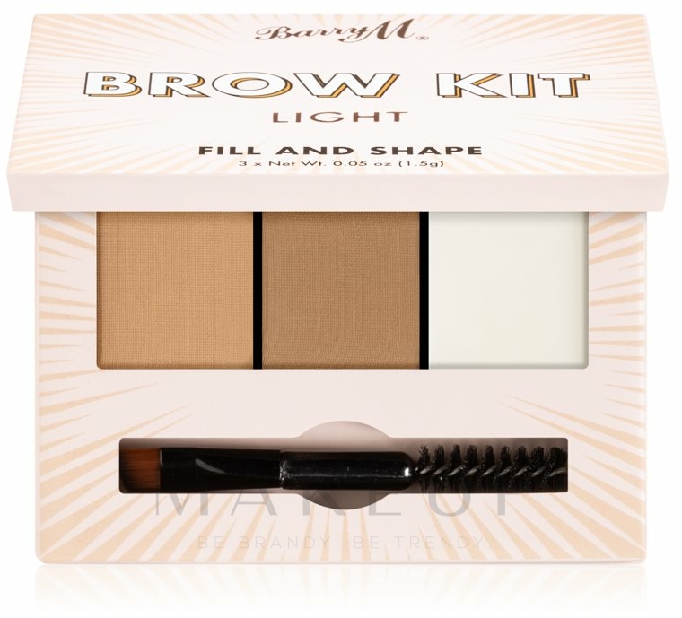 Augenbrauen-Lidschatten - Barry M Fill and Shape — Bild Light