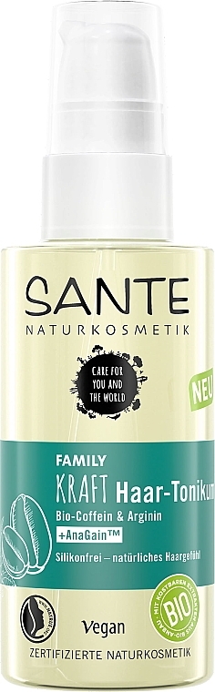 Tonikum mit Koffein und Arginin für das Haar - Sante Family Strength Hair Tonic Organic Caffeine & Arginine — Bild N1