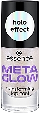 Nagelüberlack mit holografischem Effekt - Essence Meta Glow Transforming Top Coat — Bild N2