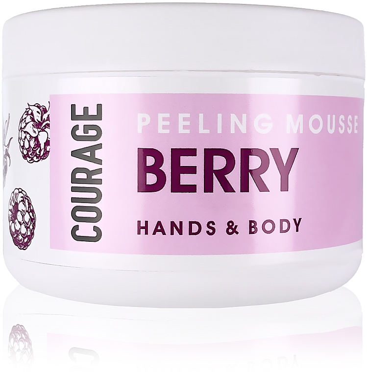 Peeling-Mousse für Hand und Körper mit Erdbeere - Courage Hands&Body Berry Peeling Mousse — Bild N1