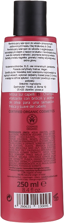 Vitalisierendes Shampoo mit Brokkoli und Olive - GRN Rich Elements Broccoli & Olive Vitality Shampoo — Bild N2