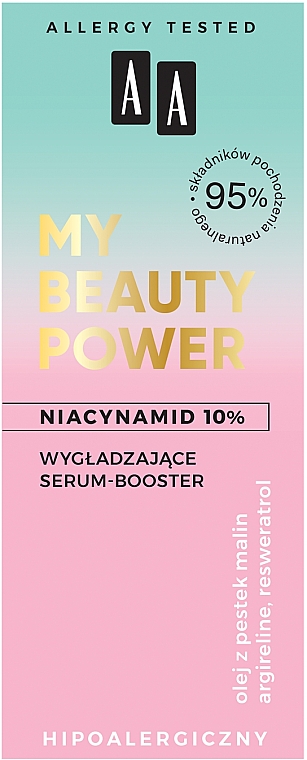 Glättender Serum-Booster für das Gesicht mit Niacinamid - AA My Beauty Power Niacinamide 10% Smoothing Serum-Booster — Foto N3