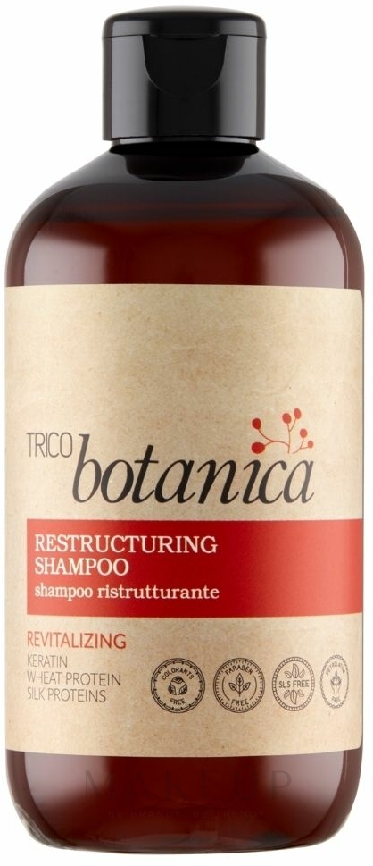 Revitalisierendes Shampoo mit Keratin und Weizenprotein - Trico Botanica — Bild 250 ml