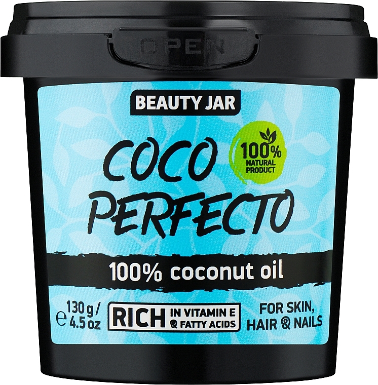 100% Kokosöl für Haut, Haare und Nägel - Beauty Jar Coco Perfecto 100% Coconut Oil For Skin, Hair & Nails — Bild N1