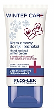 Düfte, Parfümerie und Kosmetik Schützende Hand- und Nagelcreme für den Winter mit Keratin und Vitamin E - Floslek Winter Care Hand & Nail Winter Cream