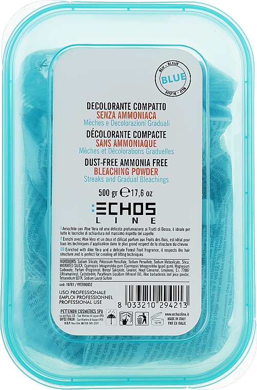 Ammonialfreies staubfreies blaues Bleichpulver - Echosline Bleaching Ammonia Free/Dust Free — Bild N1
