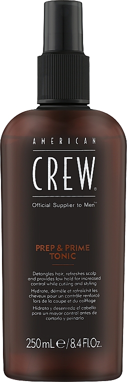 Feuchtigkeitsspendendes und erfrischendes Haartonikum - American Crew Official Supplier to Men Prep & Prime Tonic — Bild N1