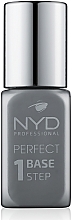 Düfte, Parfümerie und Kosmetik Kauczukowa baza pod lakier do paznokci - NYD Professional Perfect Base 1 Step