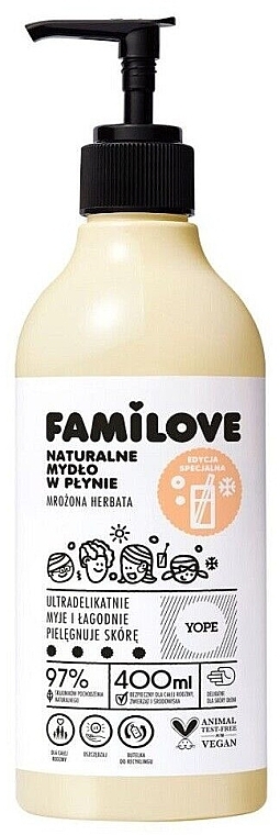 Flüssigseife Eistee - Yope Familove Liquid Soap — Bild N1