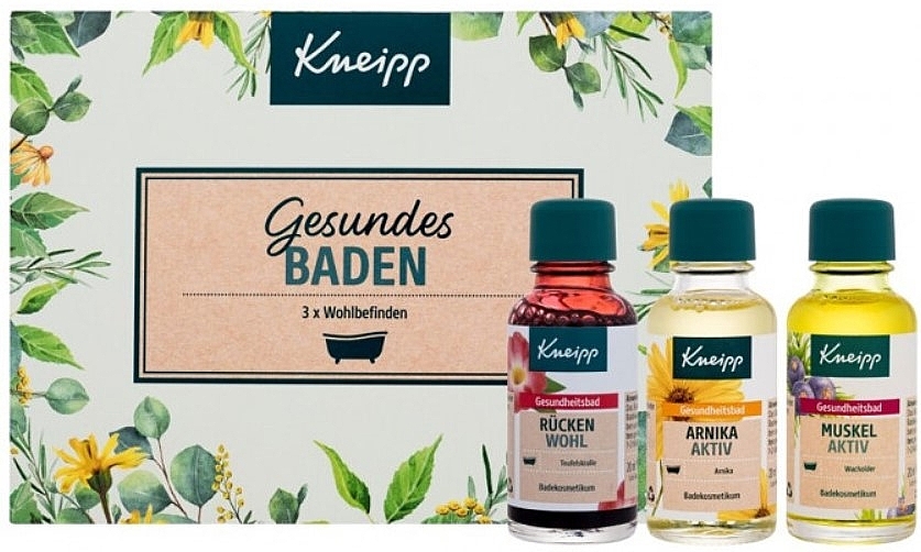 Körperpflegeset - Kneipp Bath Oil Healthy Bathing (Körperöl 3x20ml) — Bild N1