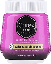 Düfte, Parfümerie und Kosmetik Nagellackentferner mit Schwamm - Cutex Twist & Scrub Sponge Nail Polish Remover