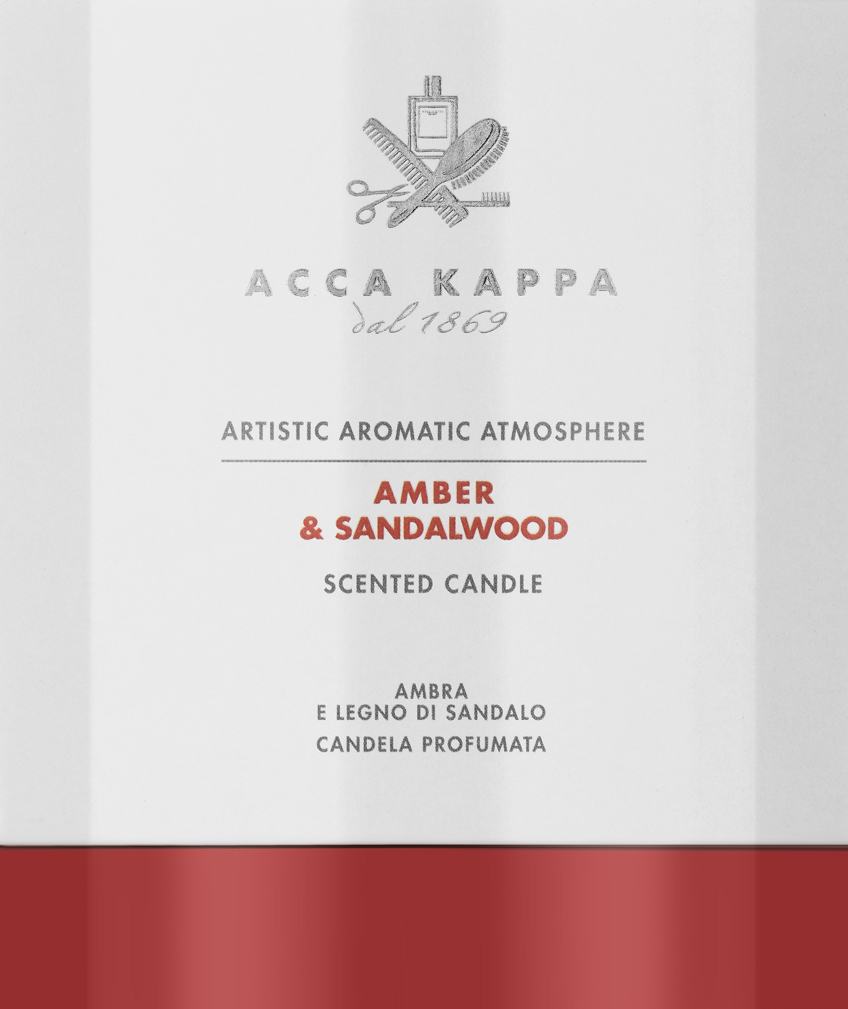 Duftkerze Amber and Sandalwood - Acca Kappa Scented Candle — Bild 180 g