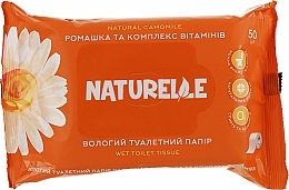 Nasses Toilettenpapier Kamille und Vitaminkomplex 50 St. - Naturelle — Bild N1