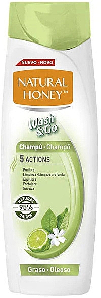 Shampoo für fettiges Haar - Natural Honey Wash & Go Shampoo — Bild N1