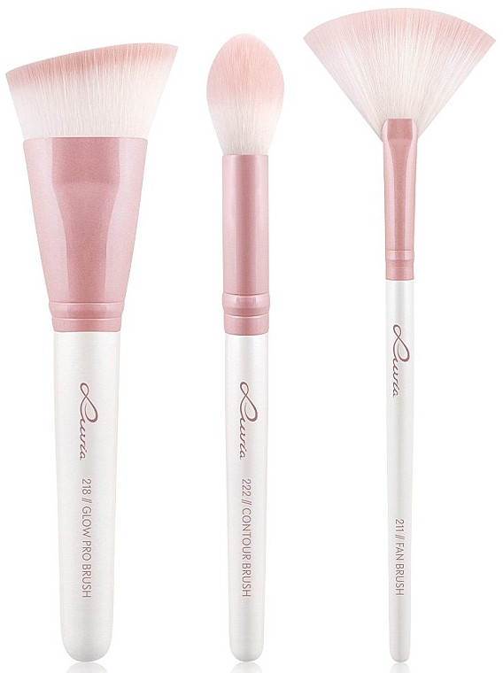 Make-up-Pinsel-Set 3-tlg. - Luvia Highlight & Contour Brush Set — Bild N1