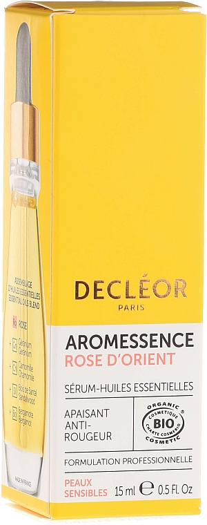 Bio Gesichtsserum mit ätherischem Rosenöl für empfindliche Haut - Decleor Aromessence Rose d'Orient Organic Soothing Comfort Oil-Serum — Bild N4