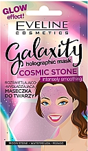 Düfte, Parfümerie und Kosmetik Aufhellende und glättende Gesichtsmaske mit Wassermelone und Mango - Eveline Cosmetics Galaxity Holographic Mask