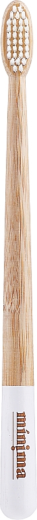 Bambuszahnbürste mittel weiß - Minima Organics Bamboo Toothbrush Medium — Bild N1