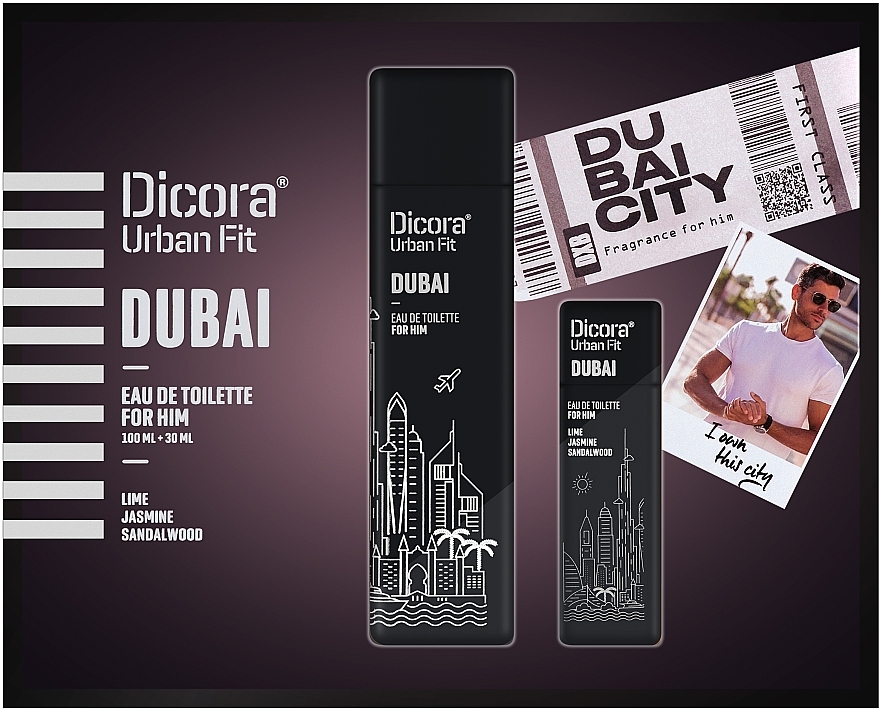Dicora Urban Fit Dubai - Duftset (Eau de Toilette 100 ml + Eau de Toilette 30 ml)  — Bild N1