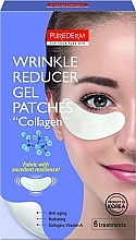 Düfte, Parfümerie und Kosmetik Augenpatches gegen Falten mit Kollagen - Purederm Wrinkle Reducer Gel Patches