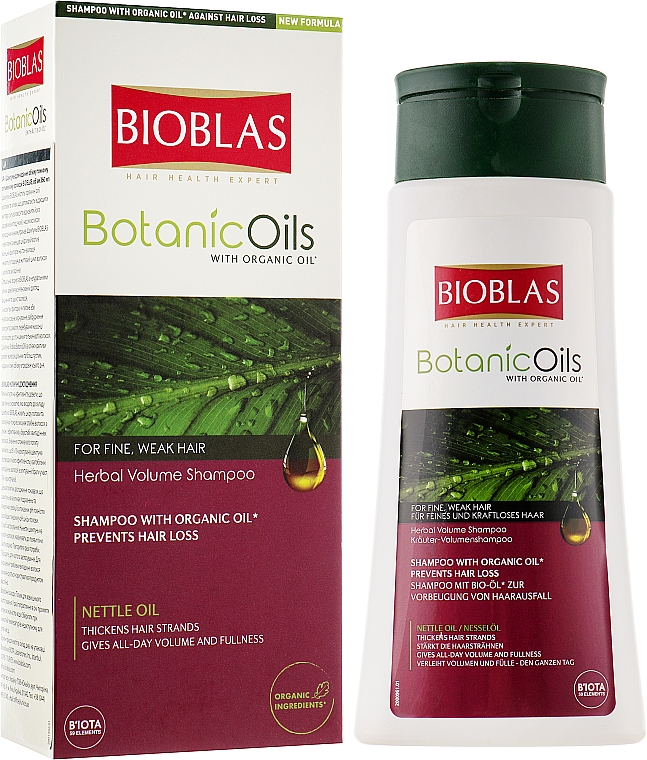 Volumengebendes Shampoo für dünnes und stumpfes Haar - Bioblas Botanic Oils Herbal Volume Shampoo — Bild N3