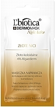 Düfte, Parfümerie und Kosmetik Gesichtsmaske für die Nacht Goldene Fäden - L'biotica Dermomask Night Active Gold Spun