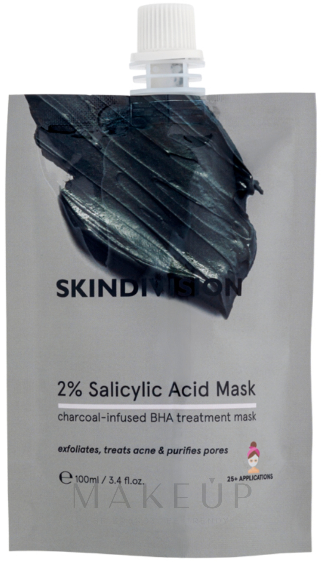 Gesichtsmaske mit Salicylsäure - SkinDivision 2% Salicylic Acid Mask — Bild 100 ml