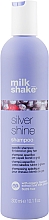 Düfte, Parfümerie und Kosmetik Pflegendes und farbschützendes Shampoo für blondes und graues Haar mit Blaubeerextrakt und Milchproteinen - Milk_Shake Silver Shine Shampoo