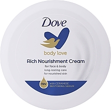 Düfte, Parfümerie und Kosmetik Reichhaltige, nährende und feuchtigkeitsspendende Körpercreme - Dove
