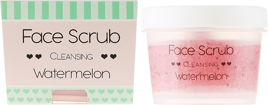 Reinigendes Gesichts- und Lippenpeeling mit Wassermelone - Nacomi Moisturizing Face & Lip Scrub Watermelon