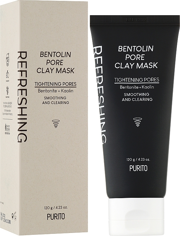 Maske zur Reinigung der Gesichtsporen - Purito Bentolin Pore Clay Mask — Bild N2