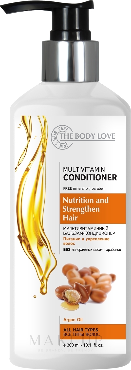 Haarbalsam Multivitamin + Argan Oil - The Body Love Multivitamin Conditioner — Bild 300 ml