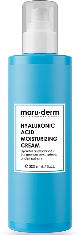 Feuchtigkeitsspendende Gesichts- und Körpercreme mit Hyaluronsäure - Maruderm Cosmetics Hyaluronic Acid Moisturizing Cream  — Bild N1