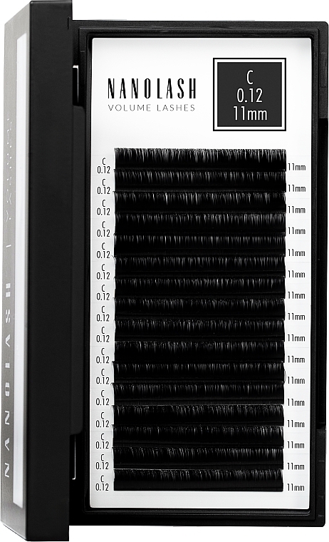 Falsche Wimpern C 0.12 (11 mm) - Nanolash Volume Lashes — Bild N4