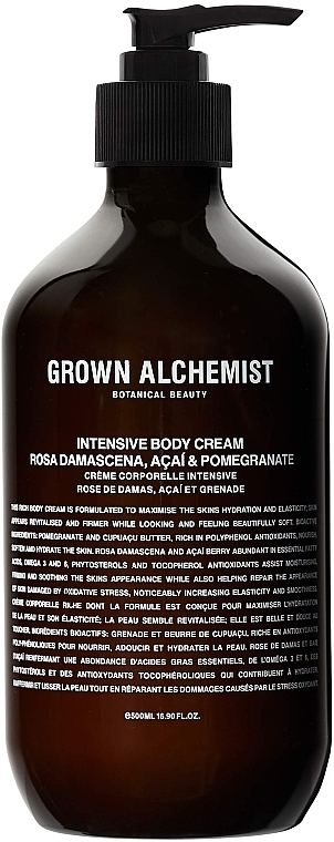 Körpercreme mit Rosa Damascena und Granatapfel - Grown Alchemist Intensive Body Cream Rosa Damascena Acai & Pomegranate — Bild N4