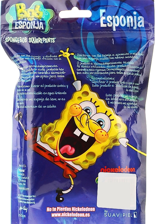 Kinder-Badeschwamm SpongeBob mit Brillen - Suavipiel Sponge Bob Bath Sponge — Bild N5