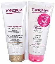 Set - Topicrem Ultra Tanning Moisturizer Set (b/milk/200 ml + b/scrub/200 ml) — Bild N1