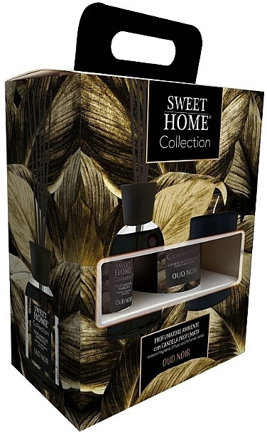 Set - Sweet Home Collection Oud Noir Gift Set (diffuser/100ml + candle/110g) — Bild N1