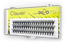Düfte, Parfümerie und Kosmetik Künstliche Wimpernbüschel für doppeltes Volumen 10 mm - Clavier DU2O Double Volume
