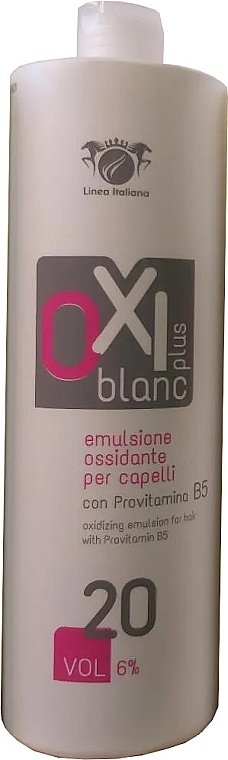 Oxidationsemulsion mit Provitamin B5 - Linea Italiana OXI Blanc Plus 20 vol. Oxidizing Emulsion  — Bild N1