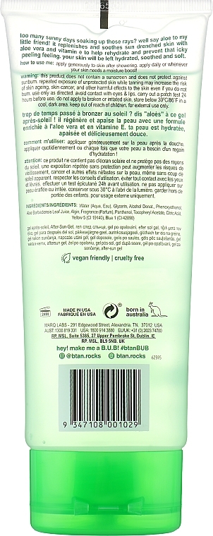 Beruhigendes Gesichts- und Körpergel mit Aloe Vera Say Aloe To My Little Friend - B.tan Aftersun Gel — Bild N2