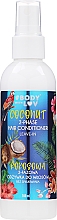 Düfte, Parfümerie und Kosmetik Zwei-Phasen-Conditioner mit Kokosnuss ohne Ausspülen - Body With Love 2-Phase Hair Confitioner Coconut